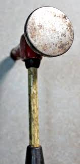 AUTO BODY LONG SPOT PICK HAMMER FIBERGLASS & RUBBER HANDLE ...