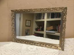 Vintage Dresser Vanity Rectangular Gold Filigree Mirror Perfume Tray-9x15” | eBay