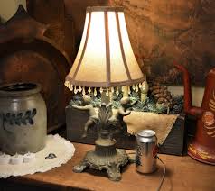 Cute Antique Art Nouveau or Deco Two Cherub Spelter Table Lamp Great Deco Lamp | eBay Australia