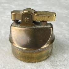 Brutalist Wooden and Acrylic Table Lighter Vintage Mid ...