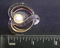 Vintage Western Germany Scarf Clip Heart Pale Rose Gold Tone ...