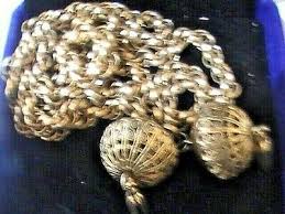 ANTIQUE 1910 EDWARDIAN SIGNED WHITING & DAVIS FILIGREE GOLD SAUTER NECKLACE | eBay