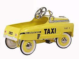 Taxi Pedal Car - Bright Yellow