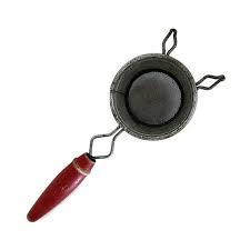 Vintage Red Wood Handle Strainer | Tea Strainer | Juice ...