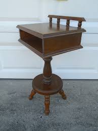 French End Table Telephone Stand Swivel Farm House ...
