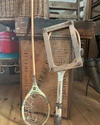 Vintage lacrosse stick $45 Vintage tennis racquet $35 They ...