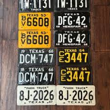 Texas License Plates Pairs 1966 1967, Texas License Plates ...