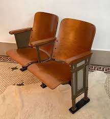 Early 20th Century Antique Theatre Seats | Chairish