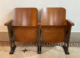 Early 20th Century Antique Theatre Seats | Chairish
