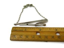 DED Initials Tie Clip Men's Vintage Tie Bar Art Deco Design ...