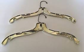 3 Lot of 10 ~ Rare VTG silver/gold Plastic Retail Clothes ...