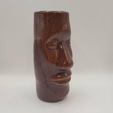 Vintage Tiki Mug Retro Barware Vase Water Island Statue ...