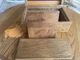 Jewelry Box, Signed "Burl Craft Oregon '91", two Trays, 12 X ...