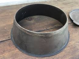 Very Rare Mid 19th Century Riveted Cast Iron Two Piece Angel ...