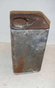 Vintage Metal Tin Can Square 1 Gal Craft Hobby Logo Repaint Rusty Lead Seam 1940 | eBay