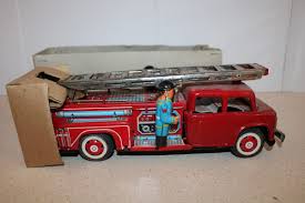 Vintage Tin Toy 1970's MF718 Fire Truck Friction Motor with Siren, Made in China | eBay