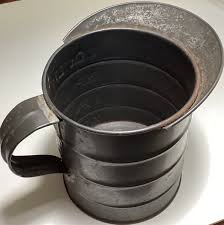 Antique Tin 1 Quart Measure For Household Use Only Primitive ...
