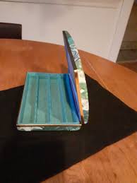 Vtg Jewelry Pierced Earring Box 7" W | eBay