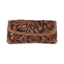 Showman Floral Tooled Glasses Case