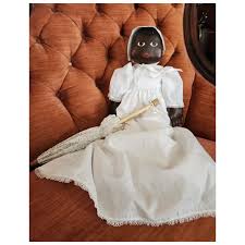 Vintage Folk Art DOLL, Black Americana, Oilcloth ...
