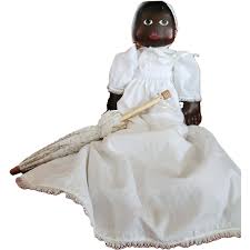 Similar Items to Vintage Folk Art DOLL, Black Americana ...