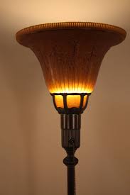 American 1920s Art Deco Torchiere Floor Lamp by Lightolier ...