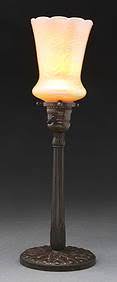 Tiffany Studios New York Bronze Lamp Base Leaf & Arc