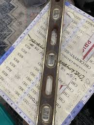 VINTAGE STANLEY #42-321 WOOD & BRASS 6 BUBBLE LEVEL TOOL 24 ...