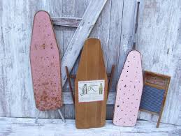 Pink Metal Ironing Board Farmhouse Ironing Table Children ...