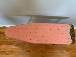 Pink and Black Vintage Toy Ironing Board - All Metal - Folds ...
