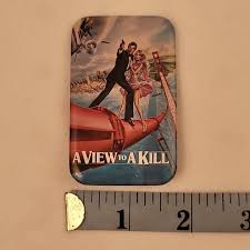 1985 James Bond 007 A View To Kill Lapel Pin Pinback Button ...