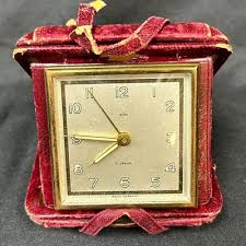 Vintage Heigru Luggage Shaped Travel Alarm Clock 7 Jewels ...