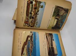 Vintage Scrapbook Family Vacation To Israel & Europe - Photos Cards Tickets Etc | eBay