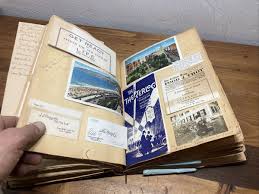 Scrapbook 1935 Marked California Geo And Sally - Vintage Photos Ephemera Maps | eBay