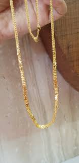 Both Side Wearable Plain Yellow Gold Flat Design 22K Solid ...