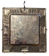 Vintage Silver Passover Sq 13” Hebrew Matzah Plate Tray Judaica Distressed | eBay