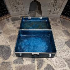 1950s Fiberglass Luggage Blue Hardshell Suitcase Koch of ...
