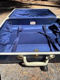 Vintage blue and white 1960s Samsonite hard | Mercari