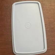 Tupperware | Kitchen | Tupperware Deli Container With Blue Lid | Poshmark