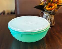 Vintage Tupperware 13 Cups/3l White Bowl #2510A With Blue Servalier Lid #859 - Etsy