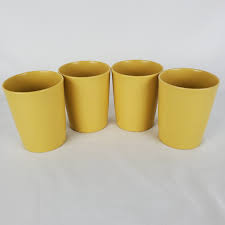 Tupperware Cup Tumblers Small 6 oz Juice #1251 Harvest Gold Vintage 70s | eBay