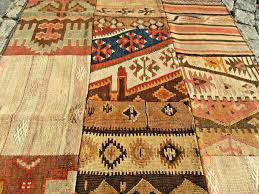 Vintage Patchwork Rug 32'' x 50'' Turkish Anatolian Pastel ...