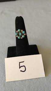 Vintage Native American Sterling Turquoise Ring size 5 | eBay