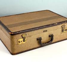 Vintage Striped Tweed Suitcase, Old J C Higgins Suit Case, Vintage Suitcase, Photo Prop, Vintage Luggage, Stage Props, Marvelous Mrs Maisel - Etsy