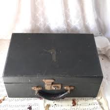 Vintage Wooden Covered Case With Carry Handle - Etsy