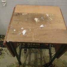 Heavy Duty Typewriter Table With Drop Leaf Sides, Wood Top ...