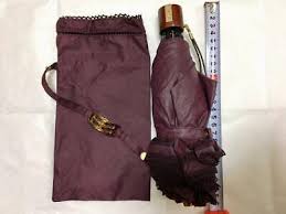 Auth YVES SAINT LAURENT Folded Umbrella Parasol ...