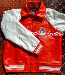 Orange Cowhide Leather Bomber Jacket: Avirex Inspired Flight Jacket - Etsy Ireland