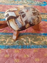 Vintage Turtle Footstool Upholstered, Nice Condition ...