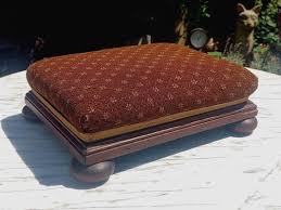 Victorian 19th Century Mahogany Rectangle Bun Feet Footstool / Footrest – Tommy's Treasure